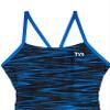 TYR Girl's Durafast Elite Cutoutfit Swimsuit, Blue, 24 view 3