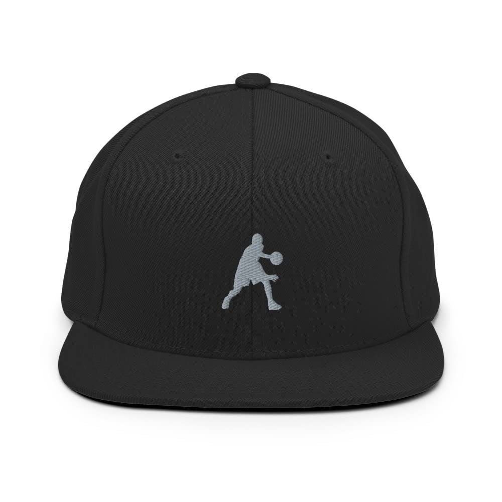 Basketball hat, Basketball Hats for Men Snapback, Embroidered Unisex hat, Basketball Player Gifts, for Team, Coaches. Black