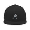Basketball hat, Basketball Hats for Men Snapback, Embroidered Unisex hat, Basketball Player Gifts, for Team, Coaches. Black view 1