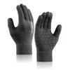 COOLJOB Warm Fleece Knit Winter Gloves for Men Women, Touch Screen Fingers, Non-slip Silicone Grip and Elastic Cuff (1 Pair M, Dark Grey) view 1