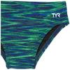 TYR Boy's Durafast Elite Racer Brief Swimsuit, Blue/Green, 24 view 2