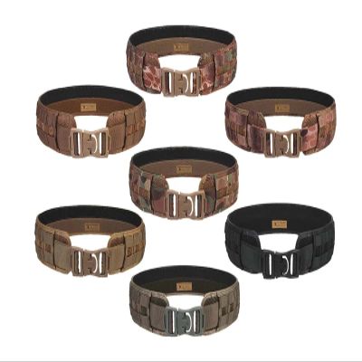 Combat Military Molle Belt Load Bearing Utility Tactical Belt (Medium, Khahi)