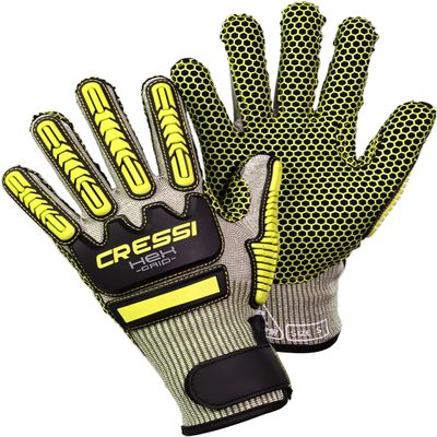 CRESSI HEX Grip Gloves, Lime, XL