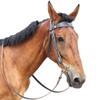 Y.J TAILS Leather Horse Bridle, Adjustable Western Browband Bridles for Horses with Bits and Detachable Leather Reins (S (Below 1.2 Meters), Black) view 4