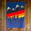 Gorilla Dirt Color Stripe Mountains Puffy Adventure Camp Blanket | Weather Resistant, Compressible | Use Outdoors and Indoors | Adventure Ready view 2
