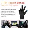 COOLJOB Warm Fleece Knit Winter Gloves for Men Women, Touch Screen Fingers, Non-slip Silicone Grip and Elastic Cuff (1 Pair S, Pure Black) view 3