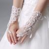 LeJulyeekay Lace Communion Gloves Wedding Pageant Princess Flower Girls Gloves (B3-ivory) view 3