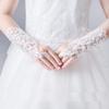 LeJulyeekay Lace Communion Gloves Wedding Pageant Princess Flower Girls Gloves (B3-ivory) view 4