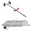 CHARMMA Boat Trailer, Durable Metal Boat Trailer with Adjustable 3-Way, Fishing Boats Trailers with 2 Wheels & Handle, Load 352.7 lbs for Small Motors and Sailing Boats, 118.9x39.6x16.9 view 3