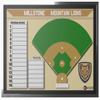 HOOPSKING Custom Baseball or Softball Dry Erase Coaching Board | Hang on Office or Locker Room Wall | 36x24 & 24x18 | Great Gift for Baseball or Softball Coach view 2