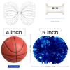 aiviwiai Professional Metallic Cheerleading Pom Poms with Baton Handle, 1 Pair Vibrant Cheerleader Poms for Cheer Squad Spirit, Dance Performance Gear, Team Sports Accessories view 3