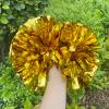 aiviwiai Professional Metallic Cheerleading Pom Poms with Baton Handle, 1 Pair Vibrant Cheerleader Poms for Cheer Squad Spirit, Dance Performance Gear, Team Sports Accessories view 2