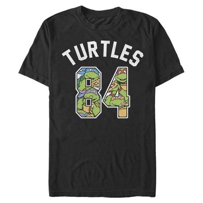 Nickelodeon Big & Tall Teenage Mutant Ninja Turtles 84 Men's Tops Short Sleeve Tee Shirt, Black, 3X-Large