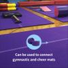 Envirolite Hook Fastener | 4" Wide, 42' Long | Gymnastics and Cheer Mat Tape | Nylon Hook for Carpet Bonded Foam Seams - Charcoal view 3