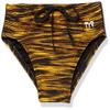 TYR Boy's Durafast Elite Racer Brief Swimsuit, Black/Gold, 24 view 1