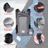 4Monster Hiking Daypack,Water Resistant Lightweight Packable Backpack for Travel Camping Outdoor (Silver, 32L) view 2