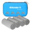 4Monster Cooling Towel for Neck and Face,Microfiber Cold Towel for Hot Weather,Quick Dry Ice Chilly Towel Cooling Rags for Neck Stay Cold for Gym,Yoga,Sport,Running,Camping,(40 x 12 inches, Gray)
