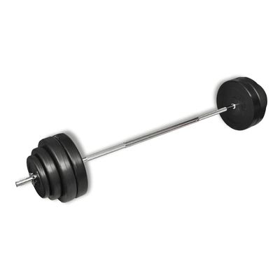 CHARMMA Barbell with Plates Set 132 lb-61.5KG