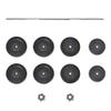 CHARMMA Barbell with Plates Set 132 lb-61.5KG view 4