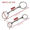 Y.J TAILS Leather Horse Bridle, Adjustable Western Browband Bridles for Horses with Bits and Detachable Reins (L (Above 1.2 Meters), Brown) view 3