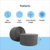 Envirolite Hook Fastener | 4" Wide, 42' Long | Gymnastics and Cheer Mat Tape | Nylon Hook for Carpet Bonded Foam Seams - Light Gray view 2