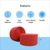 Envirolite Hook Fastener | 4" Wide, 42' Long | Gymnastics and Cheer Mat Tape | Nylon Hook for Carpet Bonded Foam Seams - Red view 2