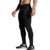 Maiyifu-GJ Men's Casual Tapered Joggers Slim Zip Ankle Training Sweatpants Lightweight Track Pants with Zipper Pockets (Black,Medium) view 2