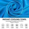 4Monster Cooling Towel for Neck and Face,Microfiber Cold Towel for Hot Weather,Quick Dry Ice Chilly Towel Cooling Rags for Neck Stay Cold for Gym,Yoga,Sport,Running,Camping,Fitness(40 x 12 inches) view 2