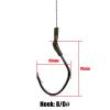 GRFIT Fishing Pliers 2 Pcs Fishing Hook Catfish Rig 8/0# High Carbon Steel Barbed Sharp Catfish Hook Wide Gap Fishing Accessories Fishing Tackle Fishing Quick Knot Tool view 2