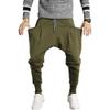 Men Drop Crotch Jogging Harem Pants Baggy Elastic Waist Hip Hop Sweatpants Hippie Ankle Length Sweats Trousers (ArmyGreen,3X-Large) view 2
