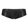 Moily Men's Sexy Pouch G-String Thongs Pantie Shiny Glossy Swim Trunks Swimwear Bottoms Underpants Black XX-Large view 1