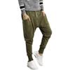 Men Drop Crotch Jogging Harem Pants Baggy Elastic Waist Hip Hop Sweatpants Hippie Ankle Length Sweats Trousers (ArmyGreen,4X-Large) view 1