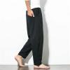 Maiyifu-GJ Men's Hippie Harem Pants Baggy Hip Hop Yoga Joggers Sweatpants Loose Elastic Waistband Drop Crotch Trousers (Black,XX-Large) view 4