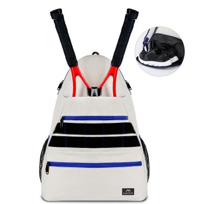 MATEIN Tennis Racket Bag, Large Water Resistant Tennis Backpack for Women & Men with Ventilated Shoe Compartment Hold Racket, Pickleball Paddles, Badminton Rackets, Balls Accessories