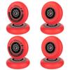 AOWESM Inline Skate Wheels 80mm 76mm 72mm 85a Outdoor Indoor Black Blue Red Roller Hockey Blades Replacement Wheels w/Bearings ABEC-9 and Floating Spacers (8-Pack) (Red, 72mm) view 2