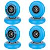AOWESM Inline Skate Wheels 80mm 76mm 72mm 85a Outdoor Indoor Black Blue Red Roller Hockey Blades Replacement Wheels w/Bearings ABEC-9 and Floating Spacers (8-Pack) (Blue, 80mm) view 2