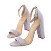 Hee grand Women's High Heels Sandals Ankle Buckle Open Toe Chunky Heels Nightclub Party Shoes,Purple 5.5 view 1