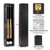 HOROW 2 Baseball Bat Display Case Wooden Frame with Acrylic Transparent Door Holder Rack Cabinet Wall Mounted Shadow Box Vertical or Horizontal, w/98% UV Protection-Lock view 2