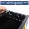 HOROW 2 Baseball Bat Display Case Wooden Frame with Acrylic Transparent Door Holder Rack Cabinet Wall Mounted Shadow Box Vertical or Horizontal, w/98% UV Protection-Lock view 3