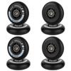 AOWESM Inline Skate Wheels 80mm 76mm 72mm 85a Outdoor Indoor Black Blue Red Roller Hockey Blades Replacement Wheels w/Bearings ABEC-9 and Floating Spacers (8-Pack) (Black, 76mm) view 3