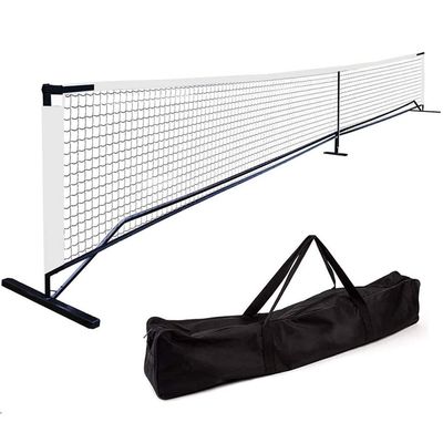 Portable Tennis Pickleball Net, 22Ft Wide Easy Setup Nylon Sports Net with Poles for Junior Tennis, Volleyball & Soccer, Backyard Games
