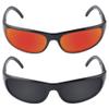 Galvanic Replacement Lenses for Ray-Ban RB4033 60mm Sunglasses - Ruby + Black Polarized - Combo Pack view 2