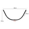 Beach Cruiser Bike Handlebar Aluminum Alloy Bicycle Handlebar 22.2x25.4x660mm Black view 2