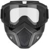 YScare Tactical Mask Compatible with Nerf Rival, Apollo, Zeus, Khaos,Atlas, & Artemis Blasters Rival Airsoft Mask,Black Detachable Masks with Goggles for Shooting Game Cycling Christmas Cosplay Party view 1