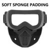 YScare Tactical Mask Compatible with Nerf Rival, Apollo, Zeus, Khaos,Atlas, & Artemis Blasters Rival Airsoft Mask,Black Detachable Masks with Goggles for Shooting Game Cycling Christmas Cosplay Party view 4