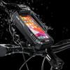 WILD MAN 0.6L 360 Rotation Quick Release Bike Phone Holder Type Bike Handlebar Bag with Touch Screen for Motorcycle Road Bike MTB Mountain Bicycle Cycling(Black,FK2) view 2