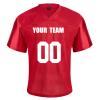 TopTie Custom Football Jerseys for Men, Personalized Team Uniforms Add Team Name, Number, Replica Football Jerseys-Red-3XL view 2