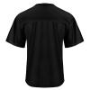 TopTie Mens Football Jersey Shirt, Adult Mesh Soccer Jerseys Breathable, Game Day Team Shirt-Black-2XL view 3