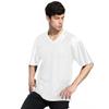 TopTie Mens Football Jersey Shirt, Adult Mesh Soccer Jerseys Breathable, Game Day Team Shirt-White-3XL view 1