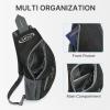 G4Free Sling Bag for Men Women, Small Crossbody Backpack Lightweight Chest Shoulder Bags for Travel, Outdoor and Sports (Dark Grey) view 3